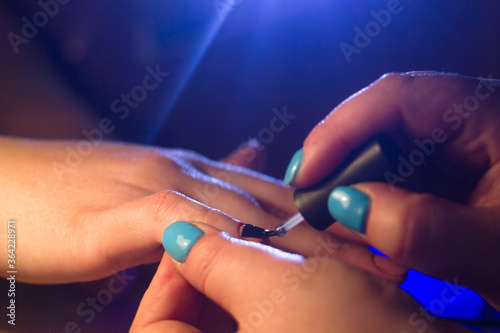 woman manicure