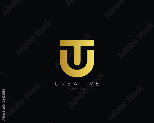 Letter TU UT Logo Design , Creative Minimal TU UT Monogram