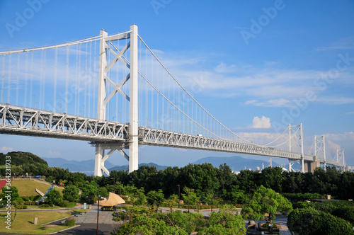 瀬戸大橋　Famous big bridge in Japan © Raicho