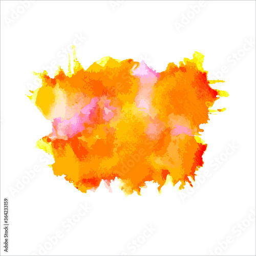 Vector plash of paint abstract watercolor background.