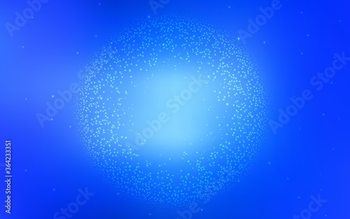 Light BLUE vector texture with milky way stars. Shining colored illustration with bright astronomical stars. Pattern for astronomy websites.