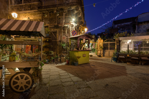 Newly recovered San Berillo pedestrian district in the heart of Catania, Italy