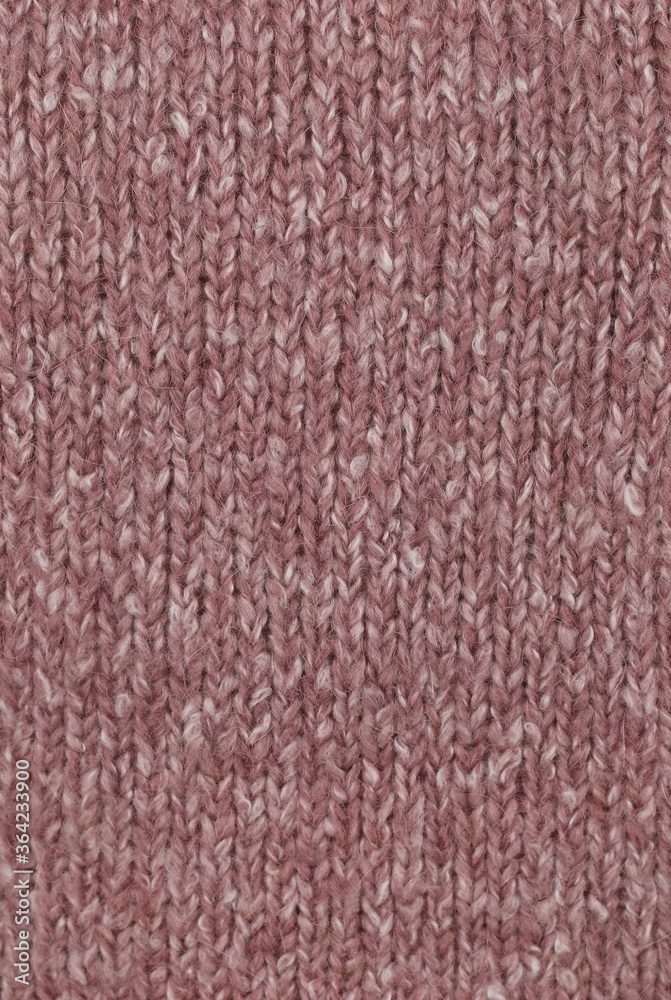 Fototapeta premium Red fabric close-up wool pattern