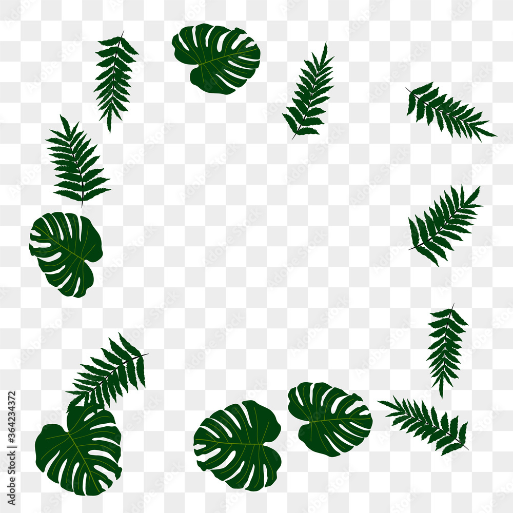 Naklejka premium Tropical pattern.