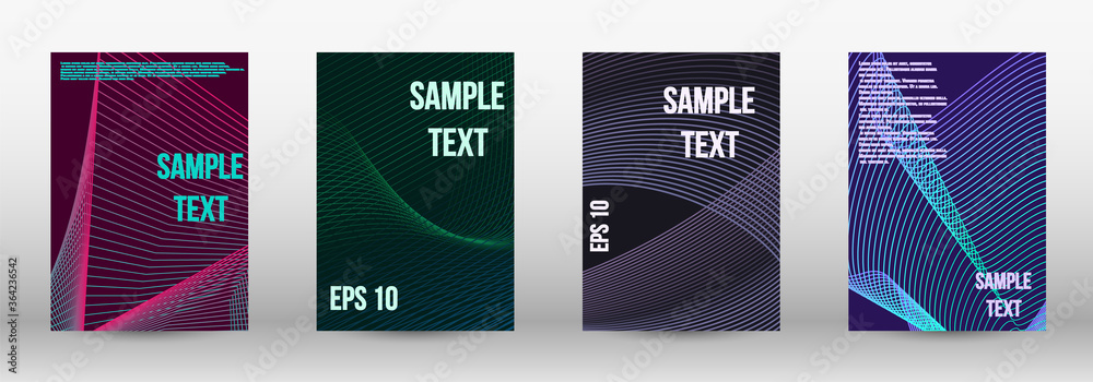 Geometric template with lines 