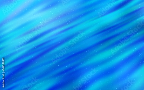 Light BLUE vector layout with cosmic stars. Shining colored illustration with bright astronomical stars. Smart design for your business advert.