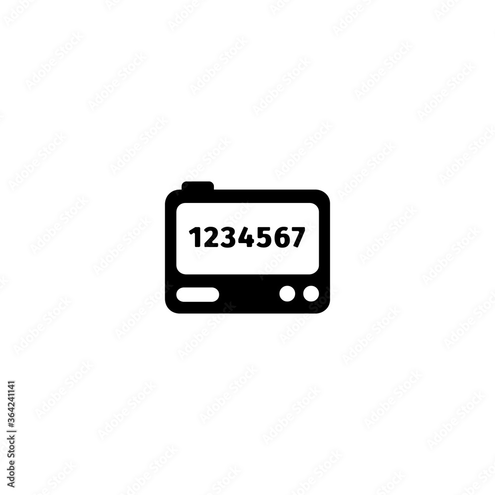 Pager Flat Vector Icon. Isolated Beeper Illustration - Vector Pager Flat Vector Icon. Isolated Beeper Illustration - Vector