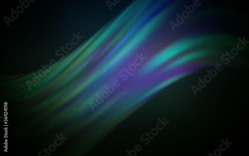 Dark Green vector template with space stars. Modern abstract illustration with Big Dipper stars. Best design for your ad, poster, banner.