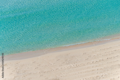 Fototapeta Naklejka Na Ścianę i Meble -  Crystal clear water at the pristine Rabbit’s beach (spiaggia dei conigli) in Lampedusa, Pelagie islands, Sicily