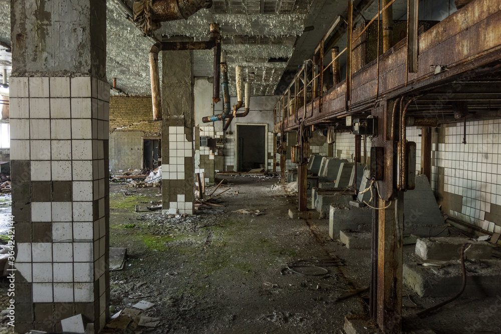 abandoned factory premises