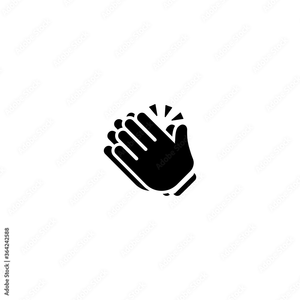 Clapping Hands vector flat Icon. Clapping hands hand emoji illustrations Clapping Hands vector flat Icon. Clapping hands hand emoji illustrations