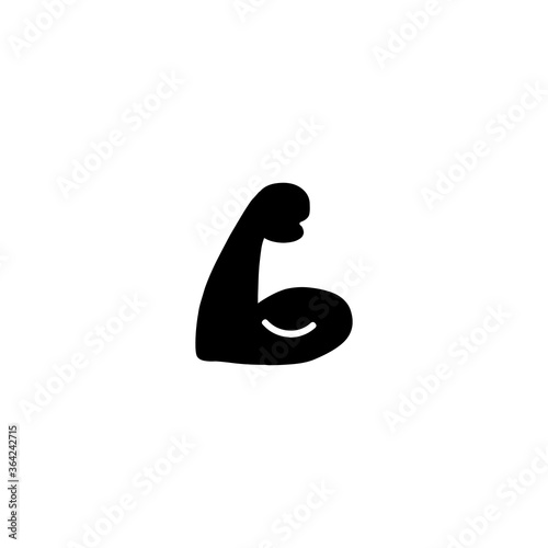 Biceps vector flat Icon. Arm strong hand emoji illustrations