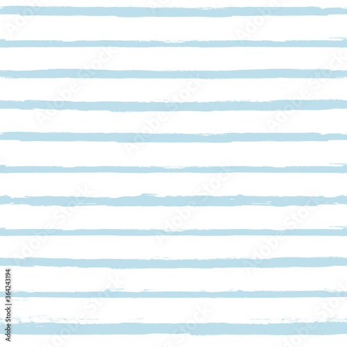 Hand drawn striped pattern, baby blue navy stripe seamless background, childish pastel brush strokes. vector grunge stripes, cute paintbrush line