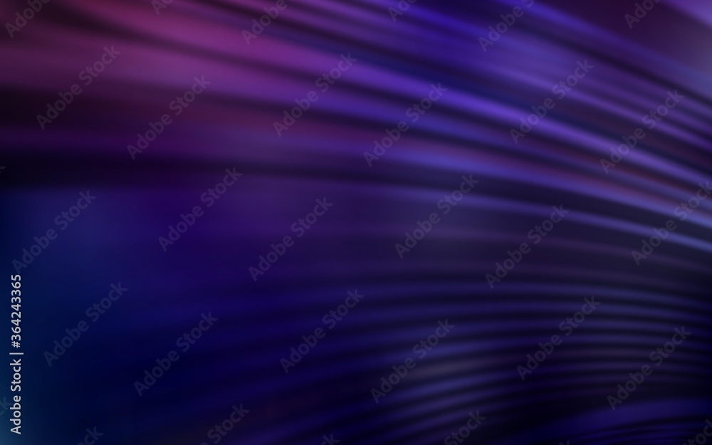 Dark Purple vector backdrop with curved lines. Glitter abstract illustration with wry lines. Abstract design for your web site.