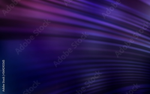Dark Purple vector backdrop with curved lines. Glitter abstract illustration with wry lines. Abstract design for your web site.