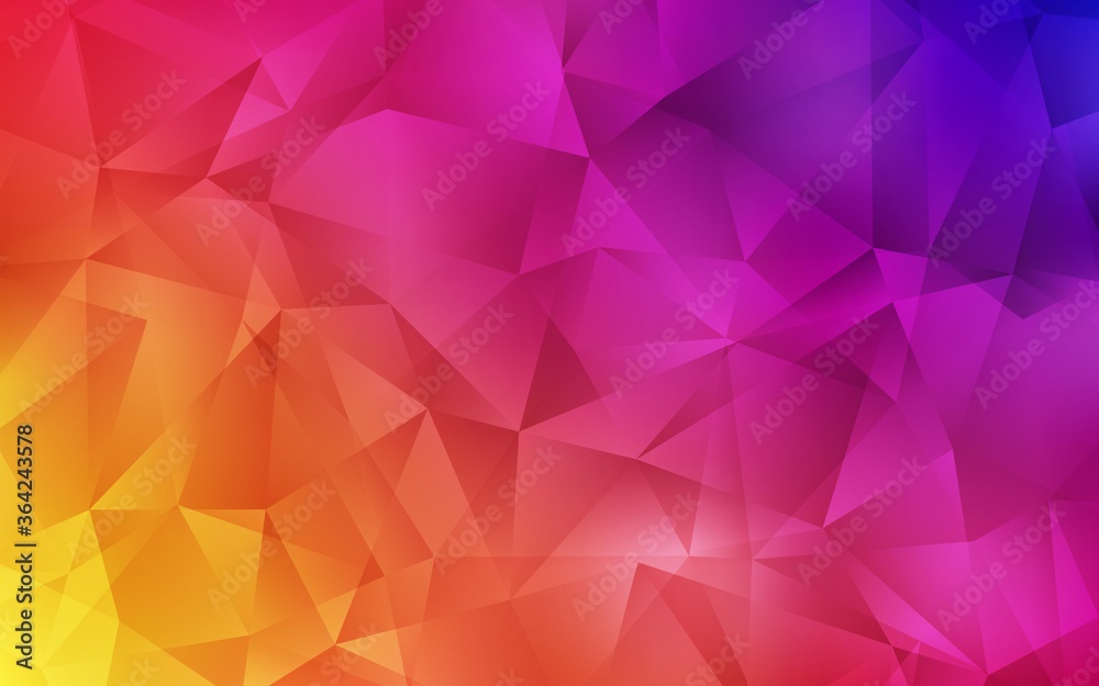Obraz premium Light Pink, Yellow vector abstract polygonal pattern. Creative geometric illustration in Origami style with gradient. A completely new design for your leaflet.
