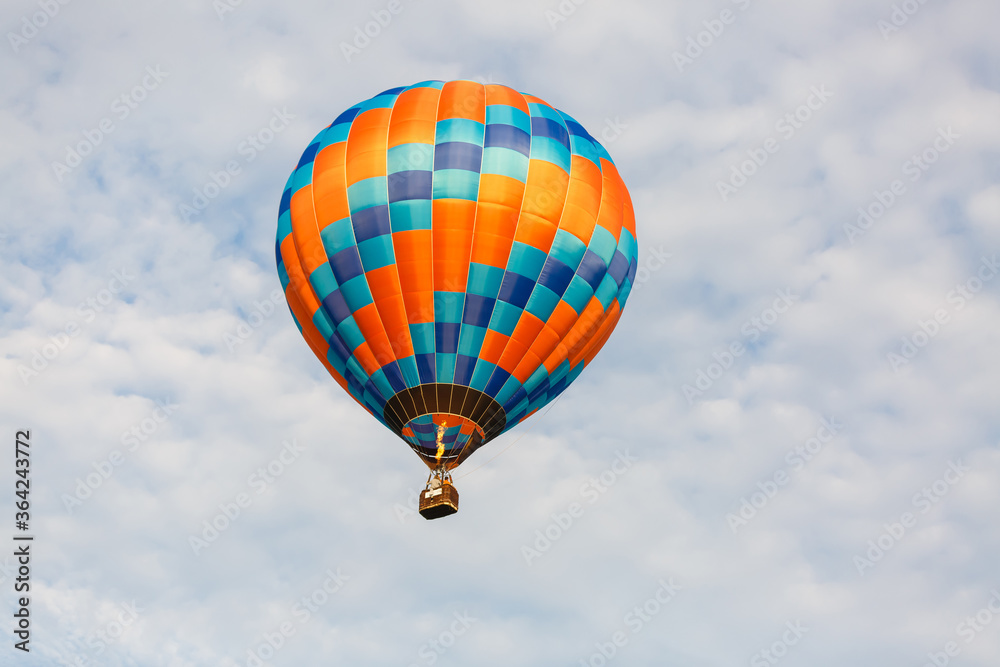 Fototapeta premium Colorful Hot Air Balloons in Flight