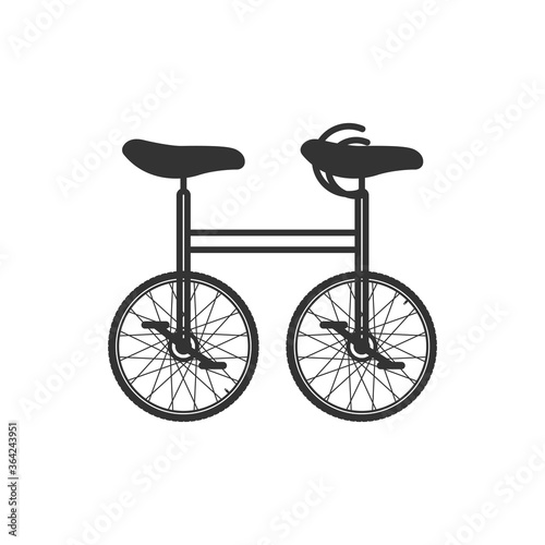 Tandem unicycle icon. Self-balancing vehicle symbol modern, simple, vector, icon for website design, mobile app, ui. Vector Illustration