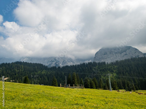 Hike near Ehrwald at the Tiroler Zugspitz Arena © mindscapephotos