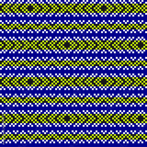 Yellow Christmas fair isle pattern background for fashion textiles, knitwear and graphics