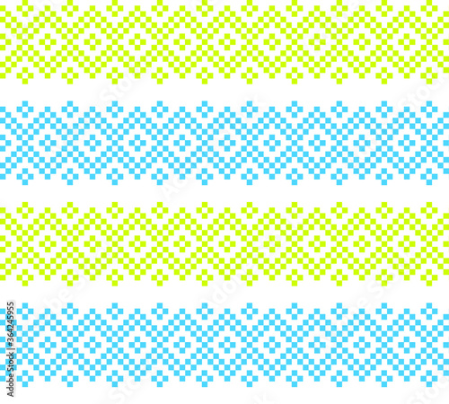 Yellow Christmas fair isle pattern background for fashion textiles, knitwear and graphics