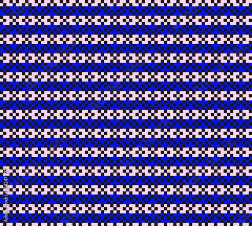 Pink Navy Christmas fair isle pattern background for fashion textiles, knitwear and graphics