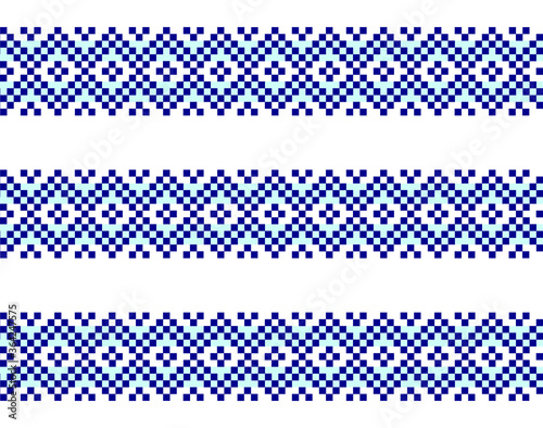 Sky Blue Christmas fair isle pattern background for fashion textiles, knitwear and graphics