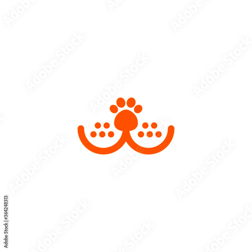 Dog Love. Pet Care Logo. Pet shop logo template.
