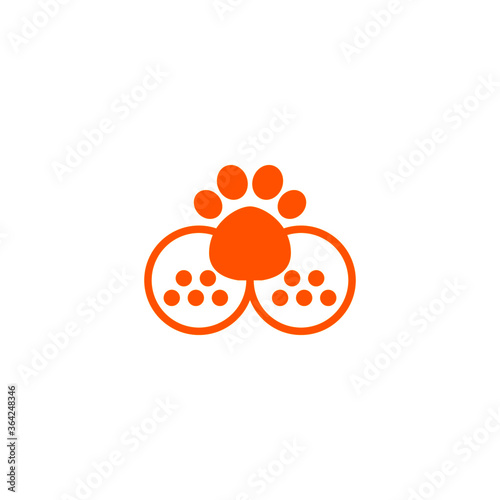 Dog Love. Pet Care Logo. Pet shop logo template.