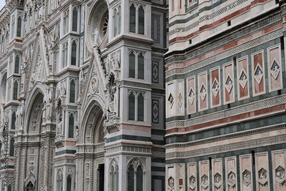 Cathédrale Mur Eglise Florence Italie