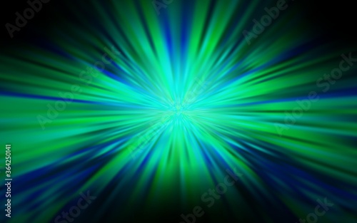 Dark Blue, Green vector glossy abstract backdrop. Glitter abstract illustration with gradient design. Background for designs.