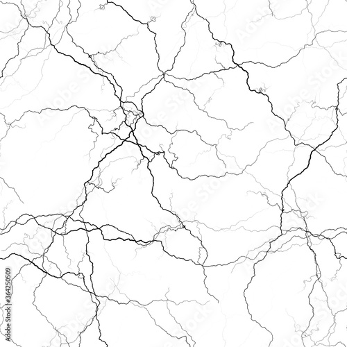 Marble seamless pattern. Wire texture in black and white. Abstract background
