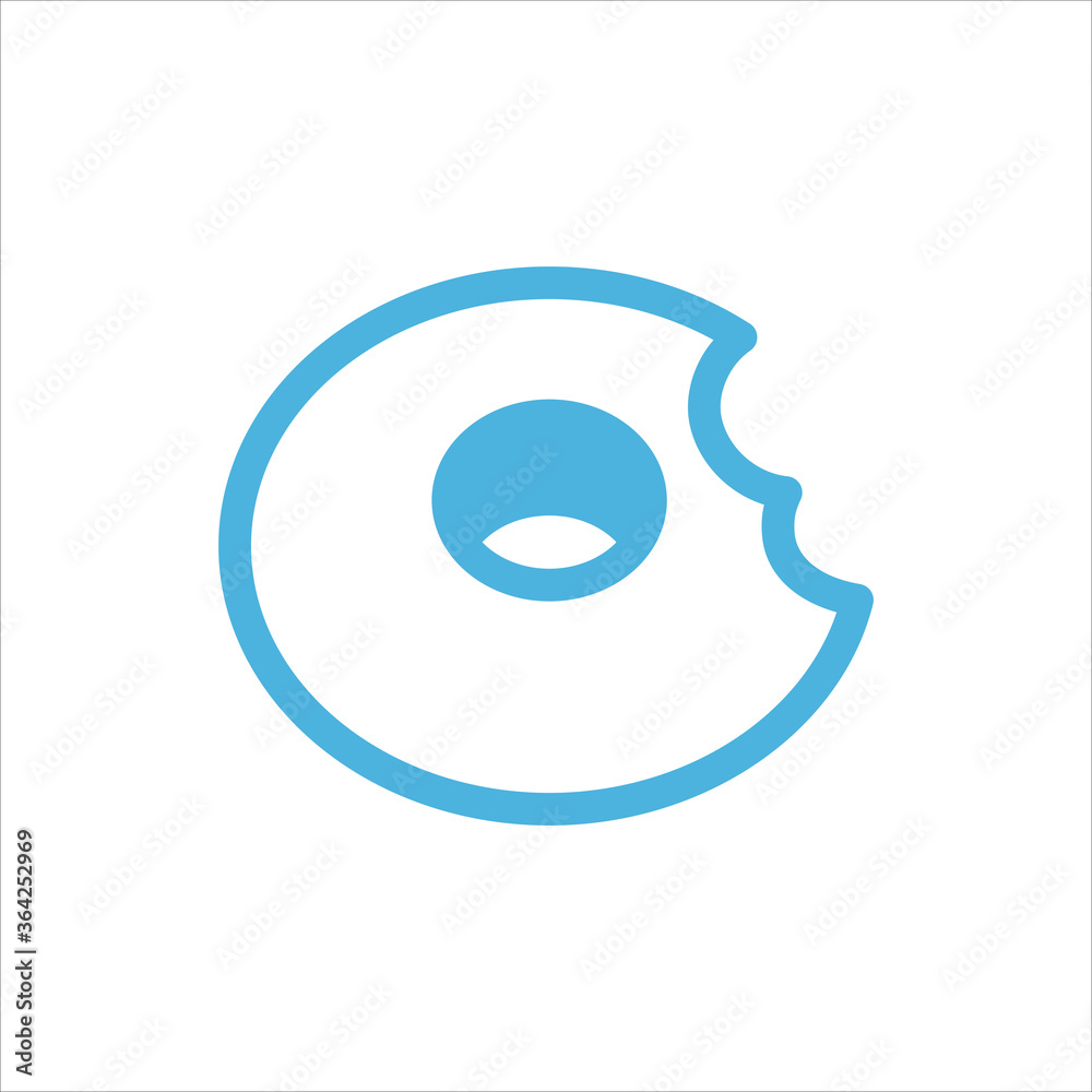 doughnut icon flat vector logo design trendy doughnut icon flat vector logo design trendy