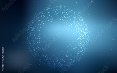 Dark BLUE vector background with astronomical stars. Space stars on blurred abstract background with gradient. Pattern for astrology websites.