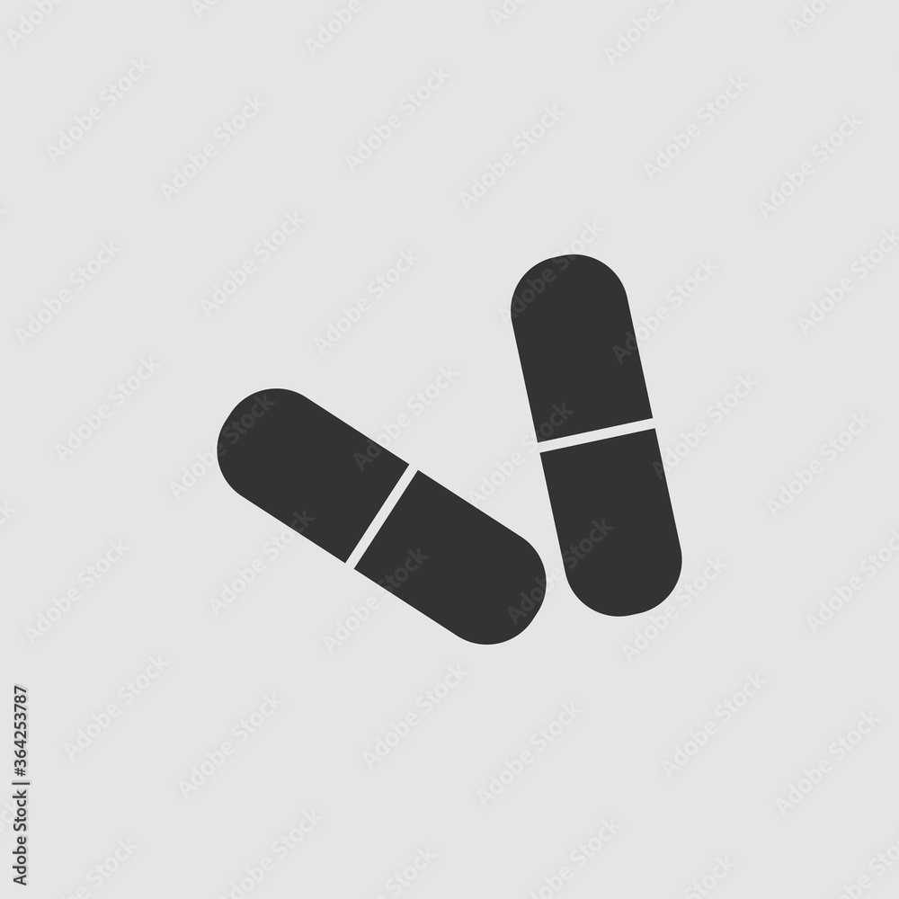 Capsule icon flat Capsule icon flat
