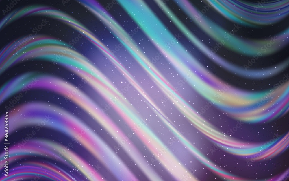 Fototapeta premium Light Purple vector background with astronomical stars. Shining colored illustration with bright astronomical stars. Template for cosmic backgrounds.