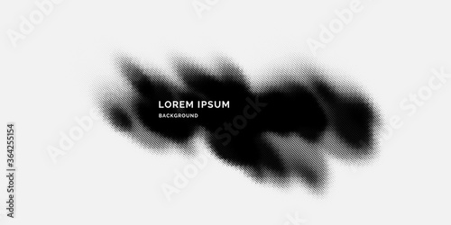 Poster with dynamic waves. Vector illustration in minimal style. Abstract background.