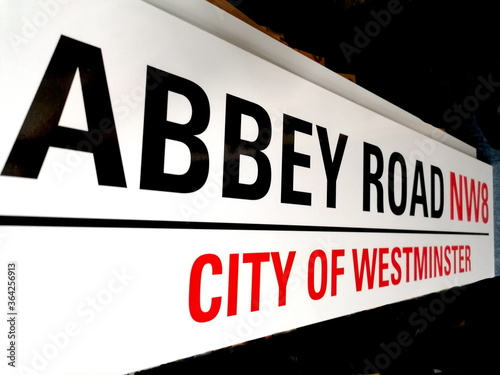 Canvastavla Schild Abbey Road