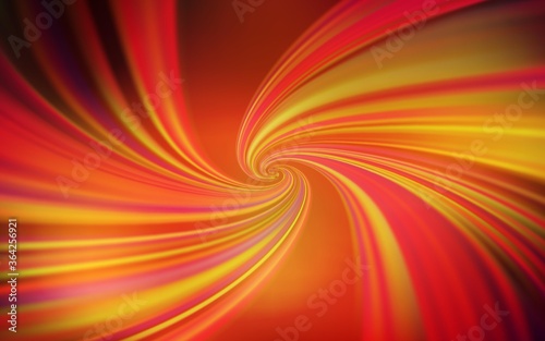 Dark Red, Yellow vector backdrop with curved lines. Colorful illustration in simple style with gradient. A completely new template for your design.