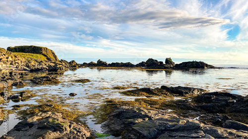 rocky coast of the sea