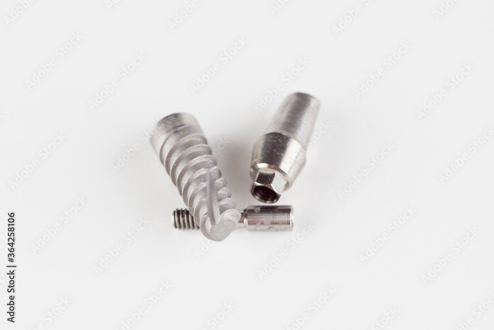 dental titanium implant with locking elements dental titanium implant with locking elements
