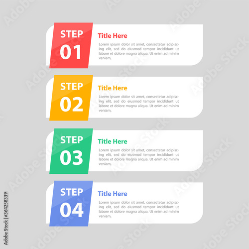 Flat design info graphic template design