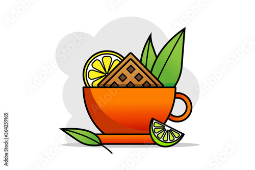 green tea with lemon and lime