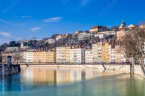 Quai Saint Vincent and Saone in Lyon