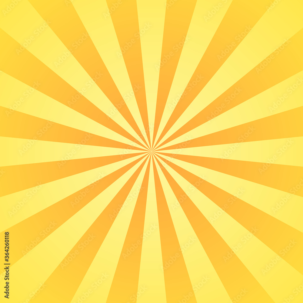 Sun rays background. Yellow orange radiate sun beam, burst effect. Sunbeam light flash boom. Template poster sale. Sunlight star, sunrise glow burst. Solar radiance, retro design. Vector illustration Sun rays background. Yellow orange radiate sun beam, burst effect. Sunbeam light flash boom. Template poster sale. Sunlight star, sunrise glow burst. Solar radiance, retro design. Vector illustration