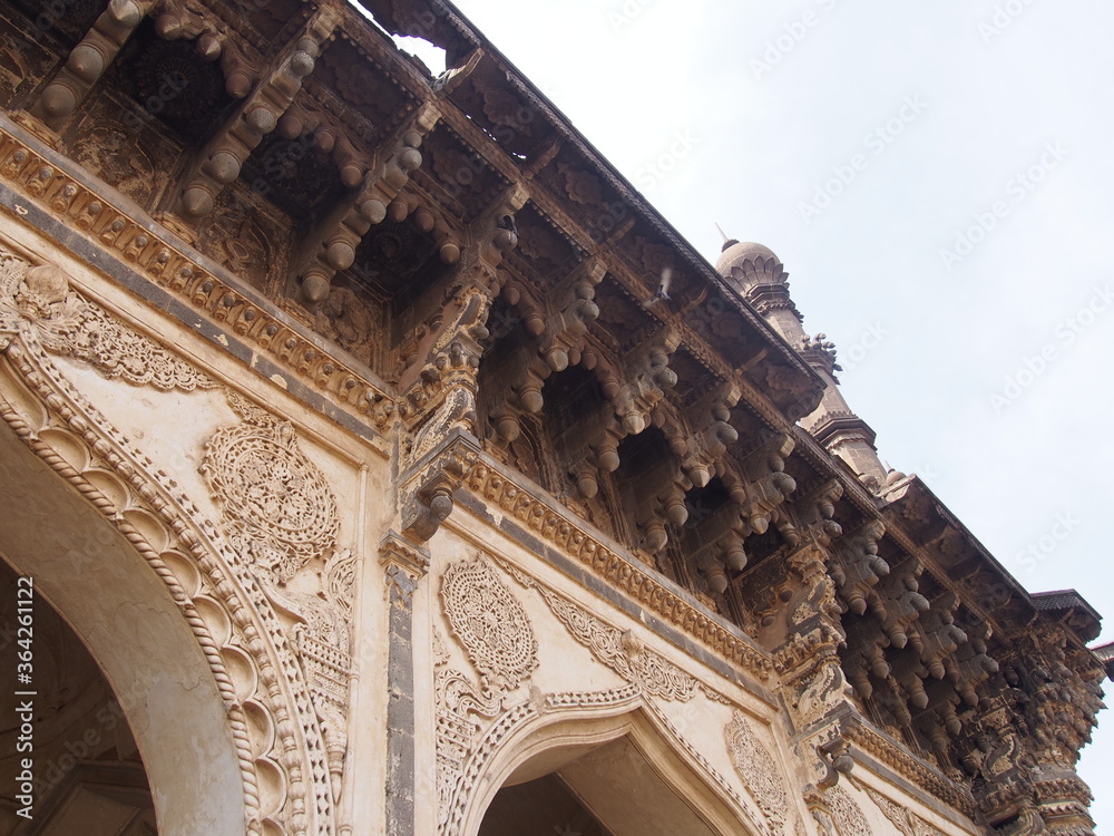 Beautiful architecture, Ibrahim Rauz, Bijapur, Karnataka, South India, India