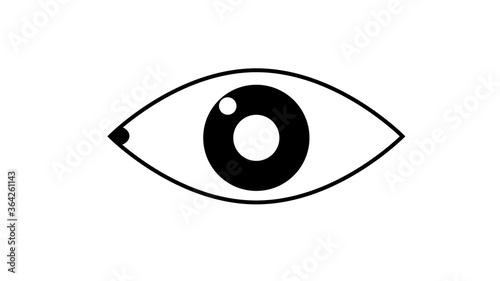 Eyes icon. Vision icon symbol isolated