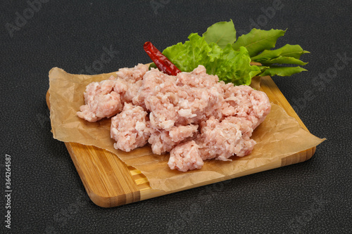 Homemade pork minced meat for cooking