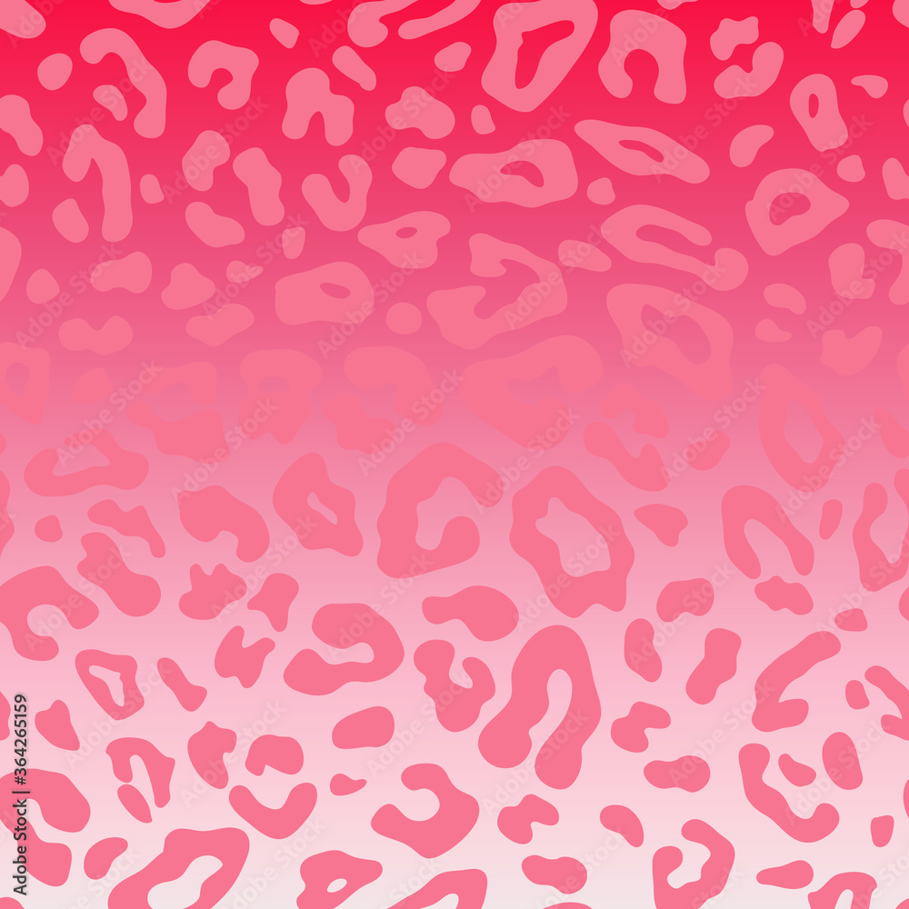 Pink color leopard skin seamless pattern on gradient background. Vector illustration for fashion graphic design, T-shirt prints, posters, decorations, covers, fabrics, wrapping, banners and flyers. Pink color leopard skin seamless pattern on gradient background. Vector illustration for fashion graphic design, T-shirt prints, posters, decorations, covers, fabrics, wrapping, banners and flyers.