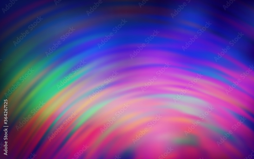 Fototapeta premium Light Multicolor vector layout with curved lines. Colorful illustration in simple style with gradient. Brand new design for your ads, poster, banner.